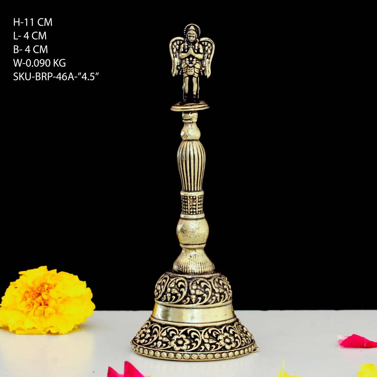 4.5" Brass Garud Pooja Bell