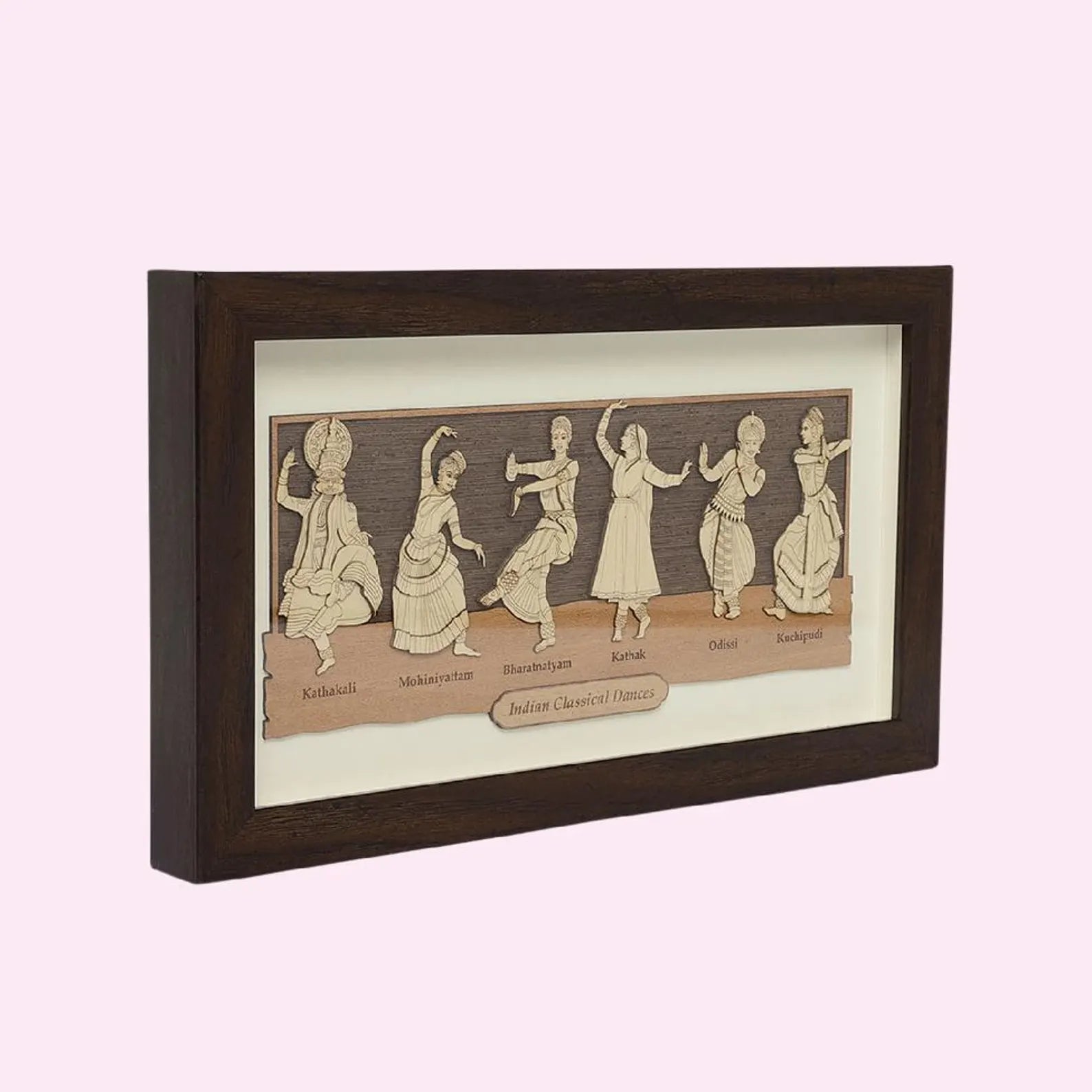 Indian Classical Dances Wooden Art Frame
