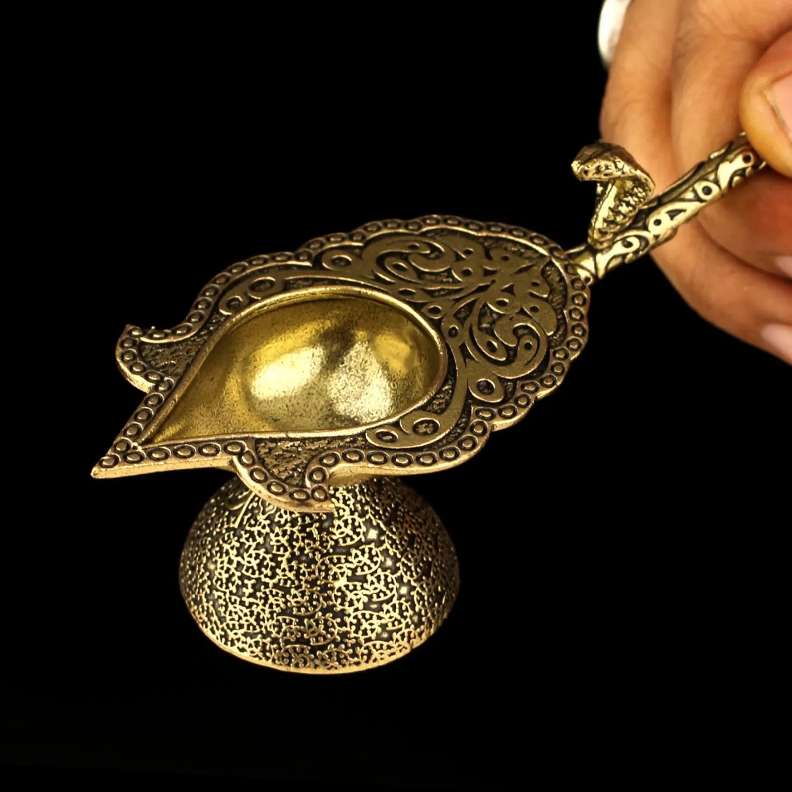 2 Inch Brass Oil Deepak