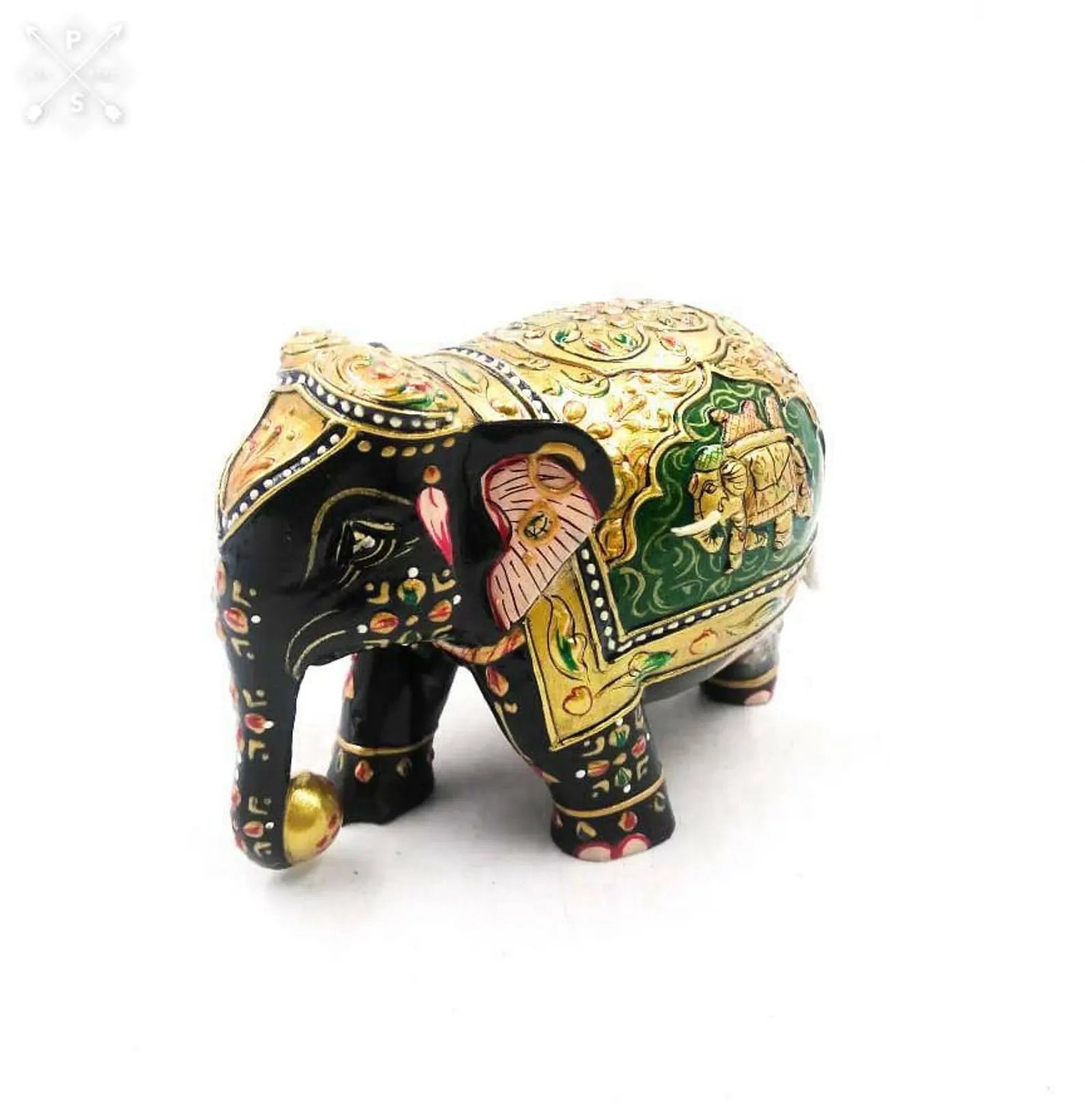 3 Inch Elephant Down Trunk Fine Emboss (Set of 2)