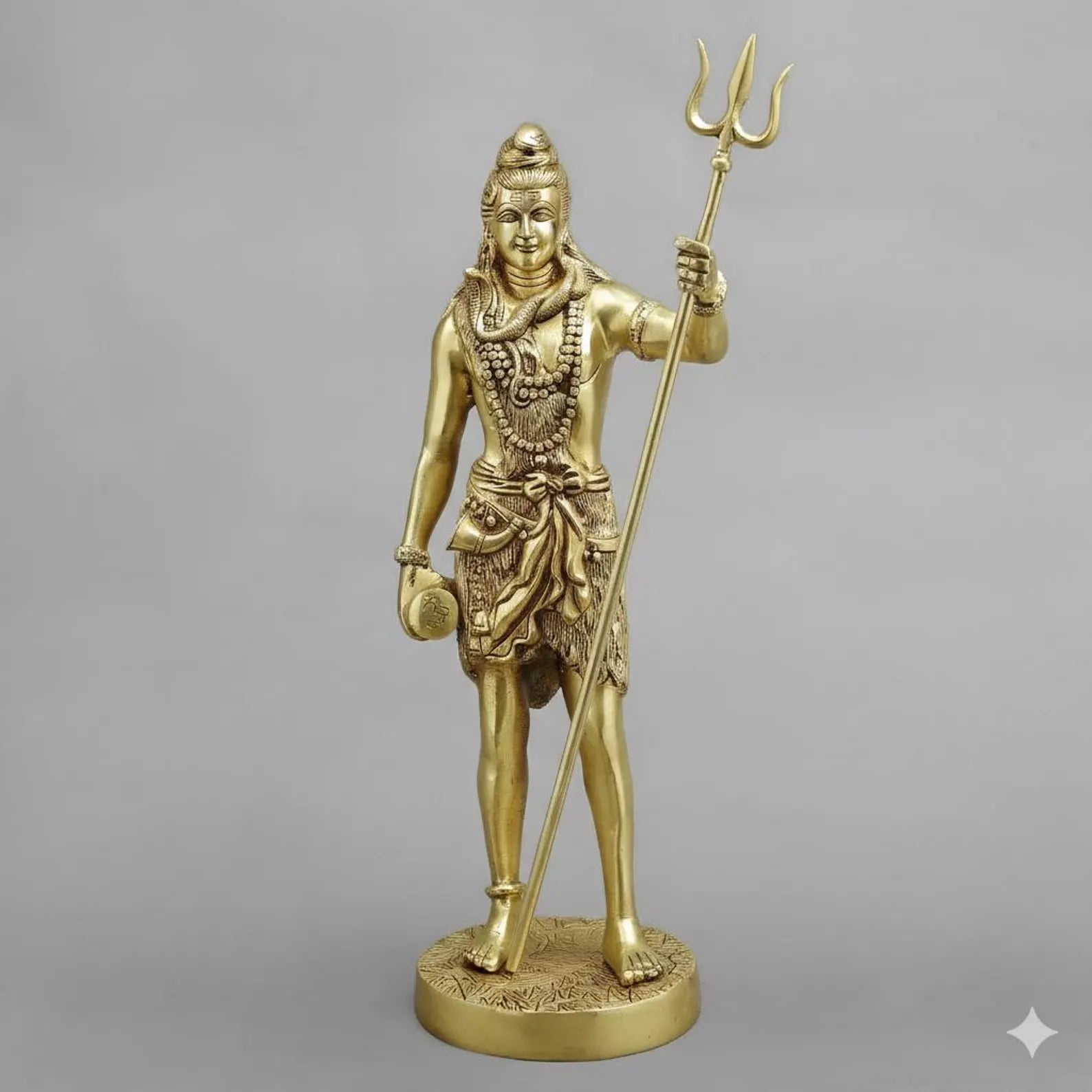 18 Inch Brass Standing Shiva