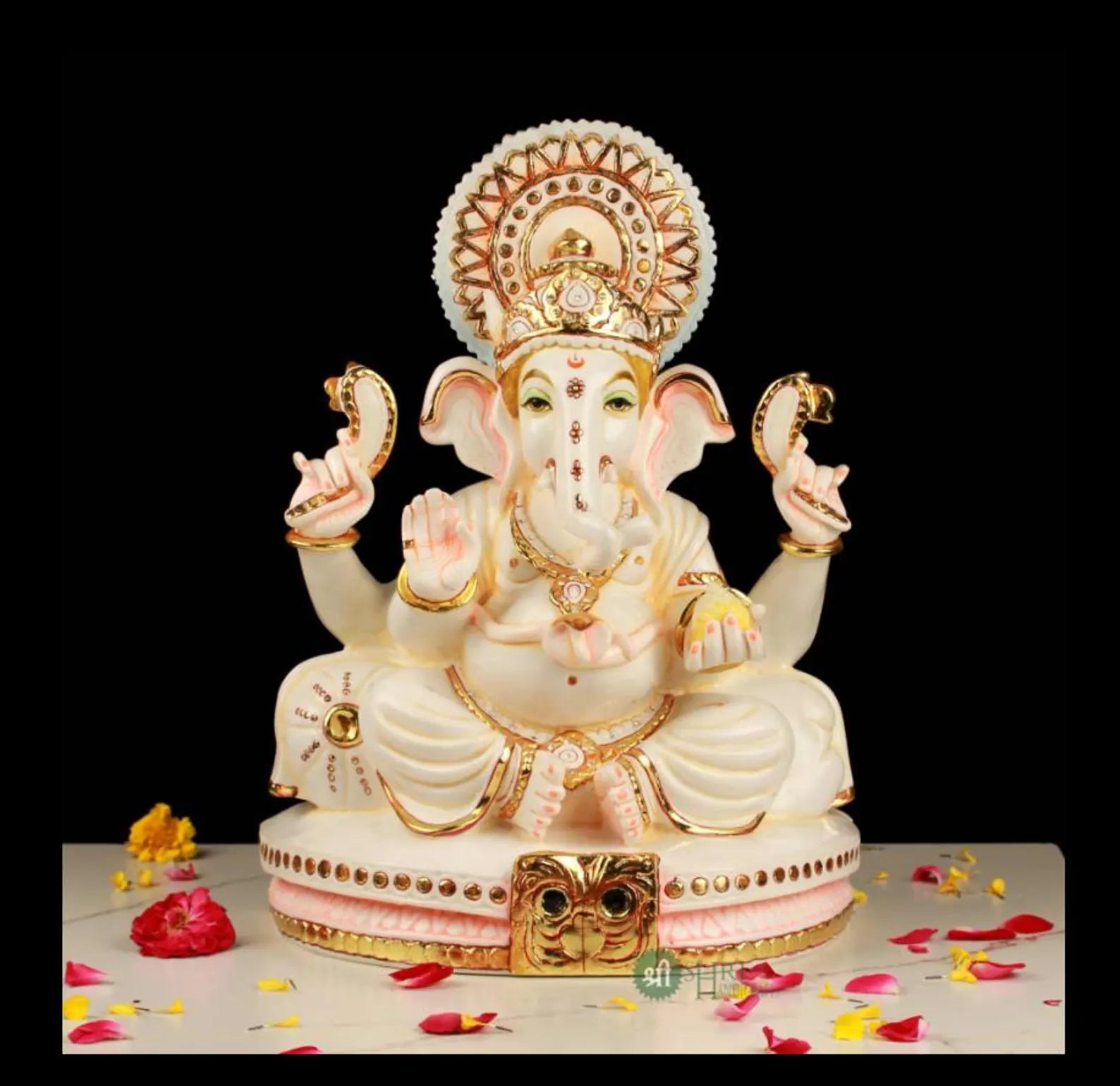 16 Inch Surya Ganesh Resin Idol